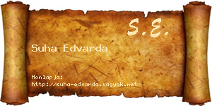 Suha Edvarda névjegykártya